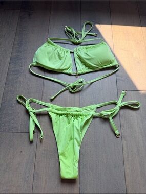 SEATONIC Neon Lime Bikini Set - Cheeky